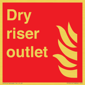 Dry riser outlet